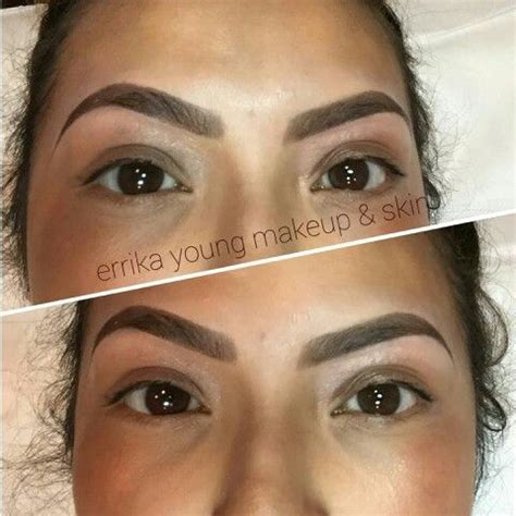 eyebrow tint  wax errika young makeup  skin
