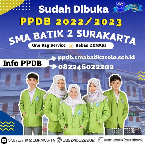 Info Ppdb Ta 2022 2023 – Sma Batik 2 Surakarta