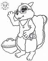 Acorn Cmrls Squirrel Mascot sketch template