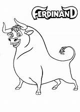 Ferdinand Coloring Pages Print Cartoon sketch template