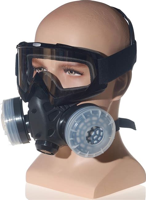 hxmy anti dust paint respirator reusable face mask goggles set amazon