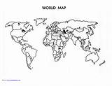 Blank Map Printable Maps Outline Countries Coloring Template Pages Printablee Printables sketch template