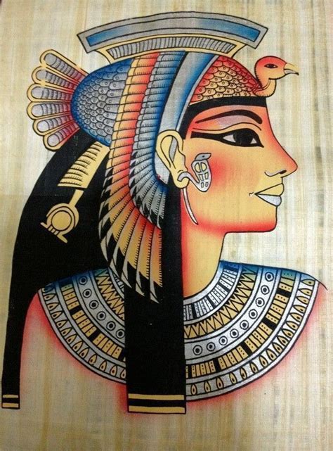 Ancient Egyptian Famous Queen Cleopatra Handmade Papyrus
