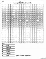 Color Spongebob Coloring Division Math Worksheet Printable Squarepants Pixel Worksheets Pages Number Cartoon Squared Multiplication Grade Printables Coloringsquared Subtraction Wars sketch template