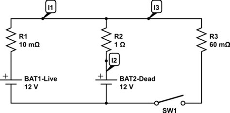 batteries    dead battery    circuit electrical engineering stack exchange
