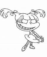 Angelica Rugrats Coloring Getdrawings Pages sketch template