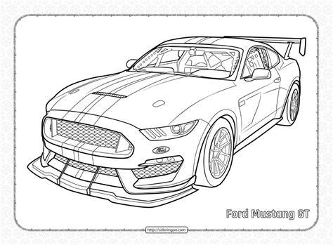 ford mustang gt coloring pages  kids