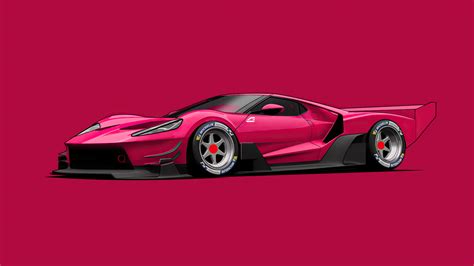 ford gt  vgt minimal red  wallpaperhd cars wallpapersk wallpapers