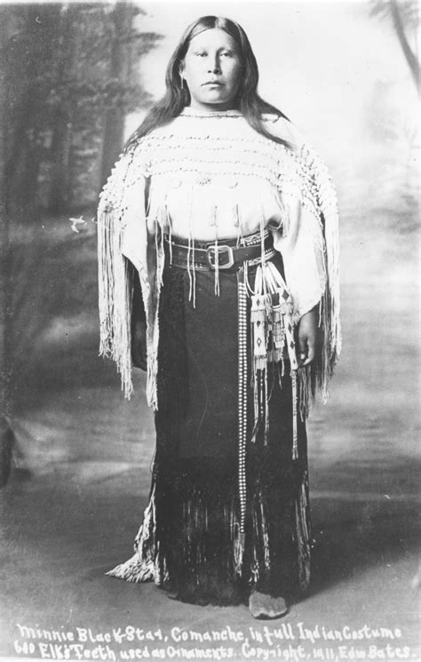 Minnie Black Comanche In Full Indian Costume Side 1 Of 1 The