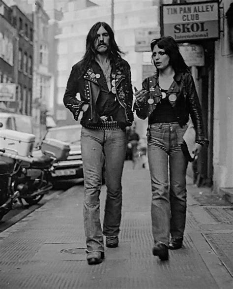 lemmy and gaye advert from the adverts rock outfits rock n roll style