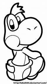 Yoshi Coloring Pages Printable Color Baby Kids Kid Cute Related Posts Craft sketch template