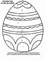 Easter Number Color Coloring Egg Kids Pages Eggs Printable Worksheets Numbers Kindergarten Worksheet Print Printables Bestcoloringpagesforkids Preschool Activities Crafts Colouring sketch template