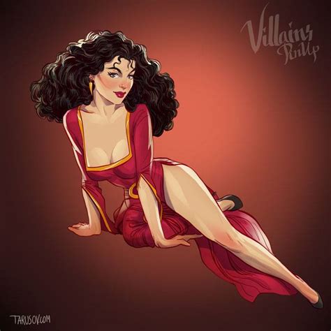 sexy disney pin up girls of villains and princesses by andrew tarusov ilikethesepixels