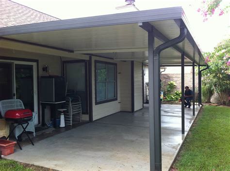Aluminum Patio Cover With Fan Beams In Clear Lake A 1