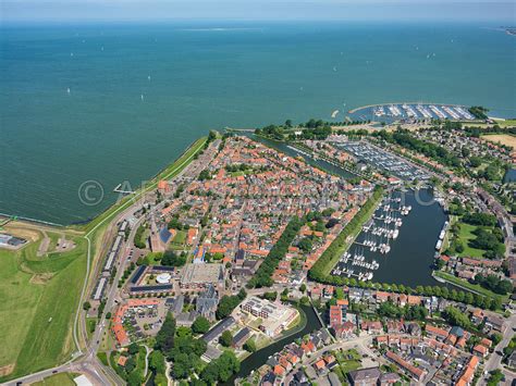 aerial view medemblik    westerhaven pekelharinghaven  oosterhaven   top