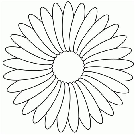 easy coloring pages  flowers clip art library