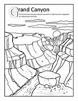 Canyon Grand Coloring Pages Clipart Arizona Kids National Park Clip Color Sheets Crafts Activities Desert Trip Printable Google Cliparts Colouring sketch template