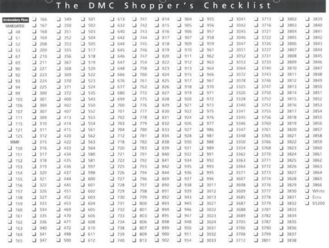 dmc color chart  diamond painting drills   file square