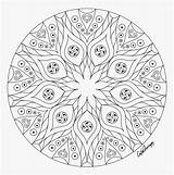 Coloring Tribal Pages Mandala Transparent Adult Simple Kindpng sketch template