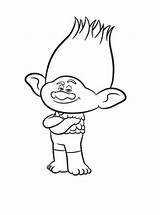Trolls Coloring Pages sketch template
