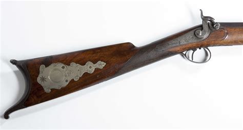 19th century cocker glasgow half stock percussion cap back action rifle
