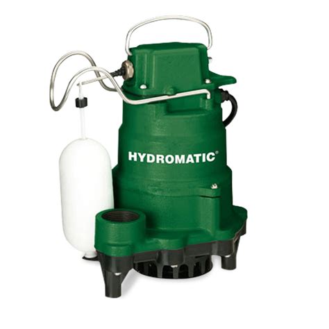 hydromatic pump hydromatic hp automatic submersible sump pump  hp  ph  cord htchp