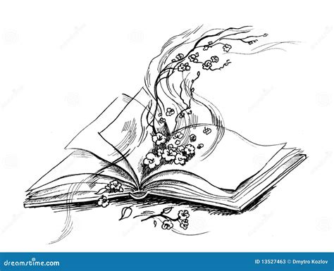 magic book stock illustration illustration  blooming