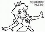 Coloring Daisy Peach Pages Princess Popular sketch template
