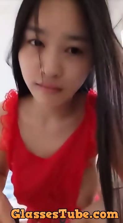 another cute chinese cam girl masturbates wearing glasses eporner