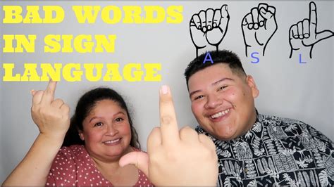 Saying Bad Words In Sign Language With My Mama Youtube