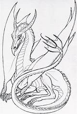 Dragon Drachen Lineart Pokemon Drache Resting Creatures Malvorlagen Dragones Malen Coloring Shounen sketch template