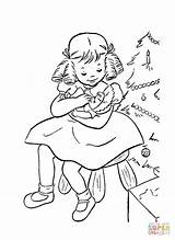 Doll Holds Jane Her Coloring Pages Color sketch template