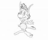 Hugo Character Hula Coloring Pages sketch template