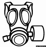 Gas Mask Coloring Pages Online Letter Thecolor sketch template