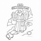 Commandments Ten Catholic Moses Bestcoloringpagesforkids Gebote Getcolorings Paw Färbung Zehn Veterinariansalary sketch template