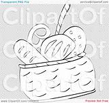 Bread Clip Basket Outline Coloring Illustration Royalty Vector Andrei Marincas sketch template