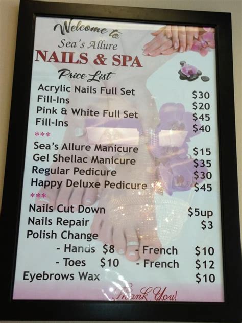 nail lounge price list nailsr