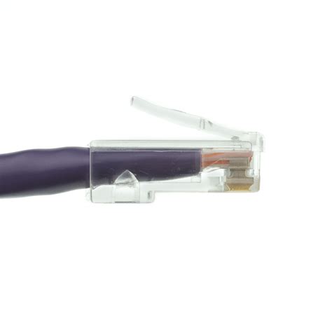 cat purple copper ethernet cable bootless ft