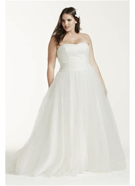 strapless ruched bodice tulle ball gown david s bridal
