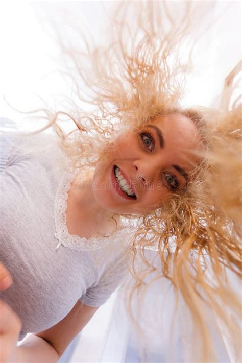 Woman With Wet Blonde Hair Stock Image Image Of Hygiene 197831607