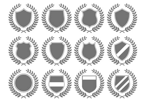 vector heraldic crest emblems   vector art stock graphics images