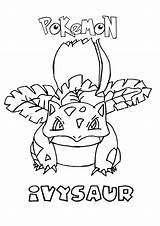 Pokemon Coloring Pages Ivysaur Grass Type Pdf Printable Types Sheets Color Print Getcolorings Economics Set Popular Colo Colorings Font sketch template