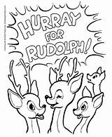 Rudolph Reindeer Rentier Rudolf Ausmalbilder Nosed Ausmalbild sketch template