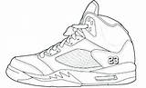 Coloring Pages Shoes Nike Basketball Shoe Printable Color Print Getdrawings Getcolorings Popular sketch template