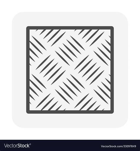 steel floor  checker plate icon design vector image