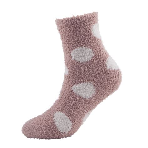 Pink Fuzzy Socks Sinoknit