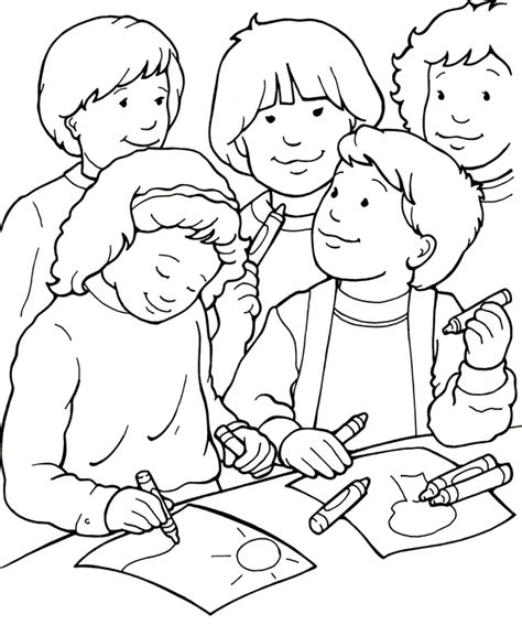 friendship coloring sheets