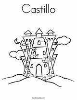 Coloring Castillo Castle House Worksheet Istana Pages King Fairy Scary Building City Princess Twistynoodle Favorites Login Add Built California Usa sketch template