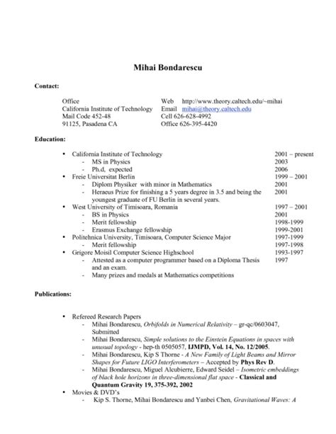 job resume template template business