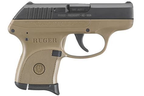 ruger lcp  acp carry conceal pistol  fde frame vance outdoors